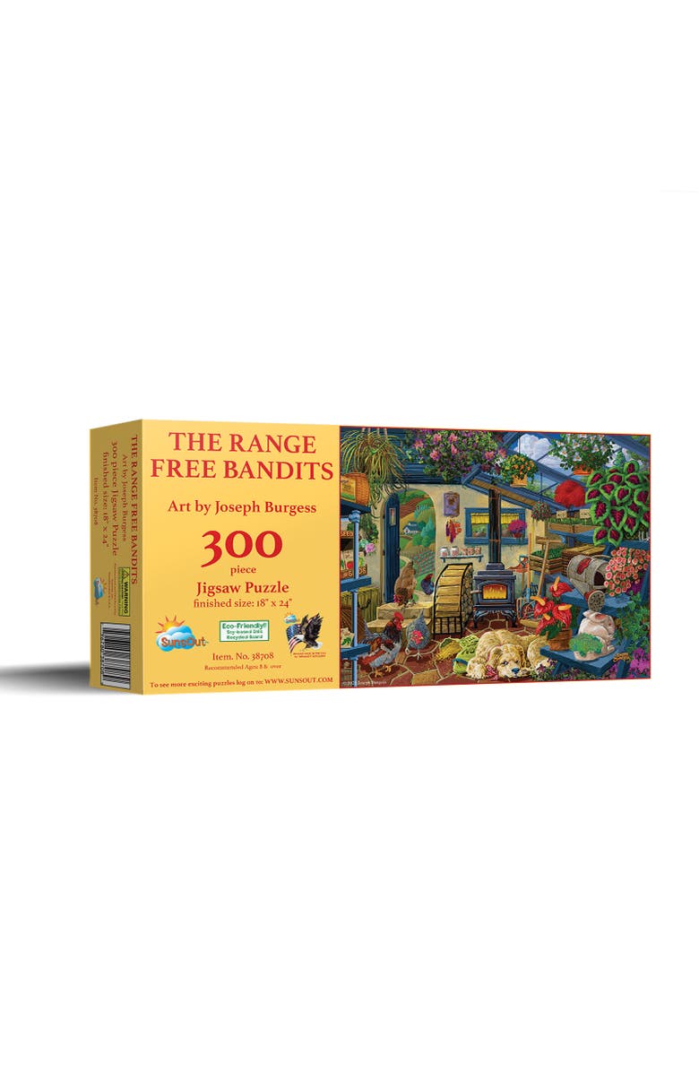 Sunsout The Range Free Bandits 300 piece Jigsaw Puzzle for Adults, Main, color, Multicolor
