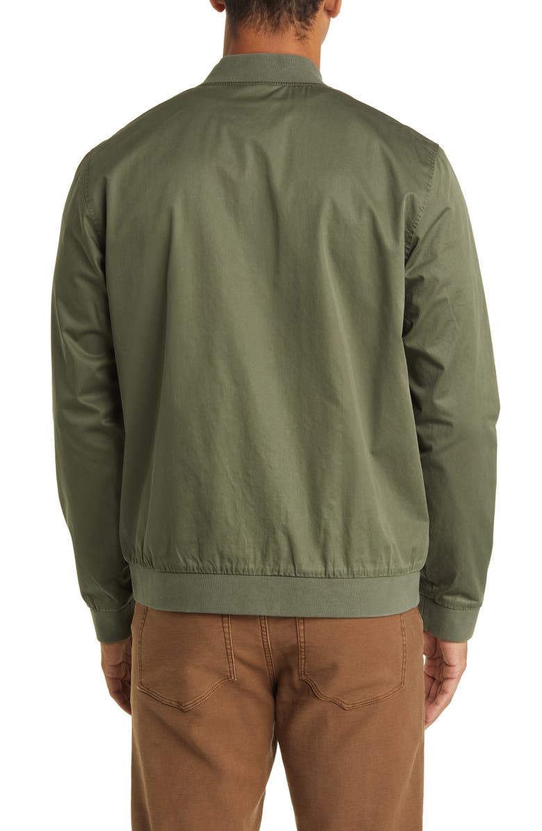 Marine Layer Rossland Dry Waxed Cotton Bomber Jacket, Alternate, color, 