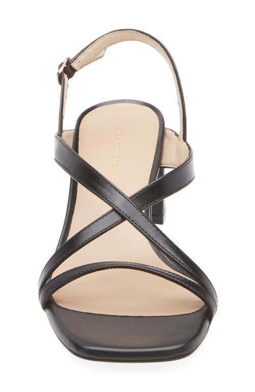 Stuart Weitzman Oasis 50 Block Heel Sandal In Black