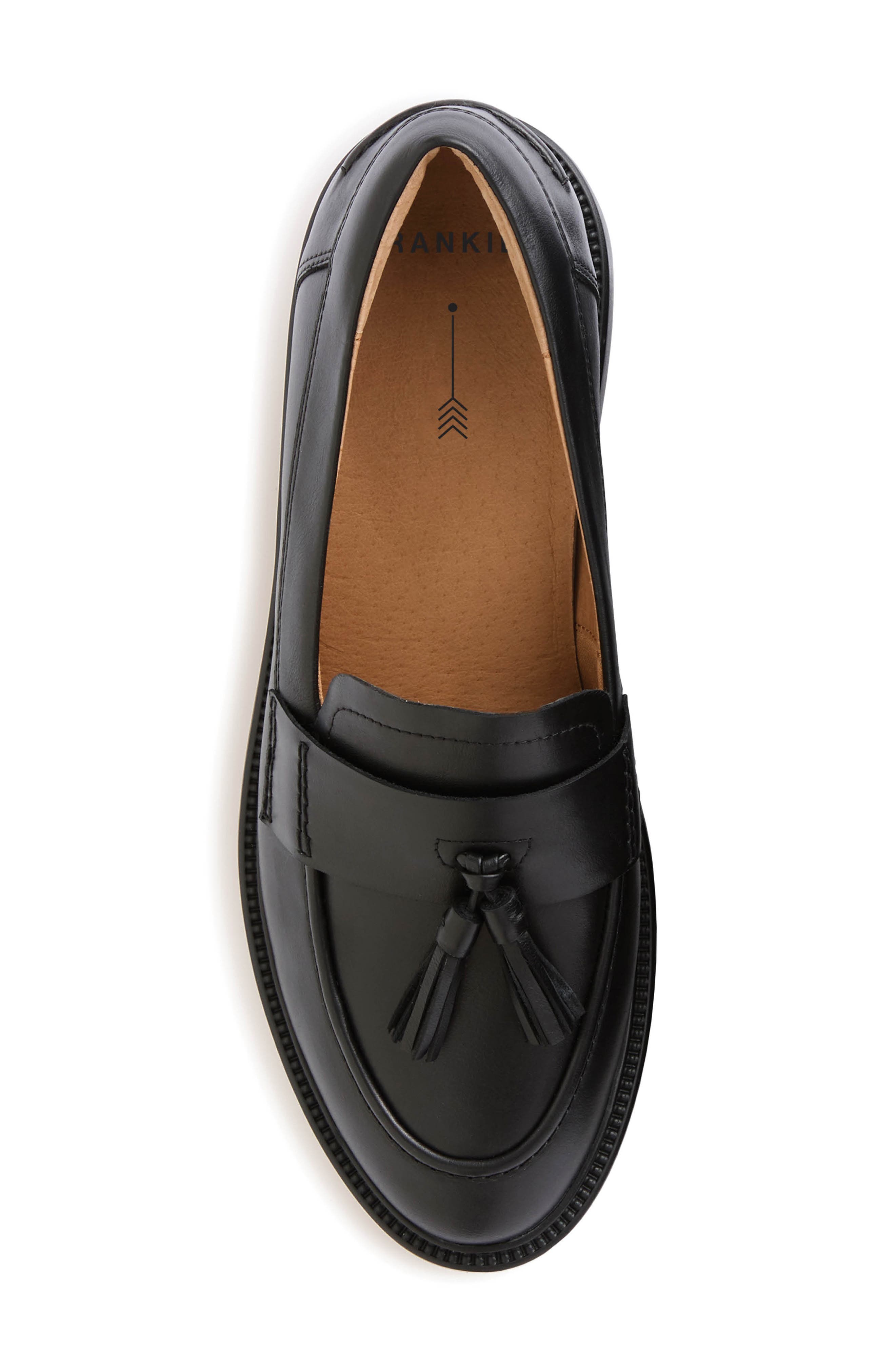 FRANKIE4 Octavia Platform Tassel Loafer, Alternate, color, Black