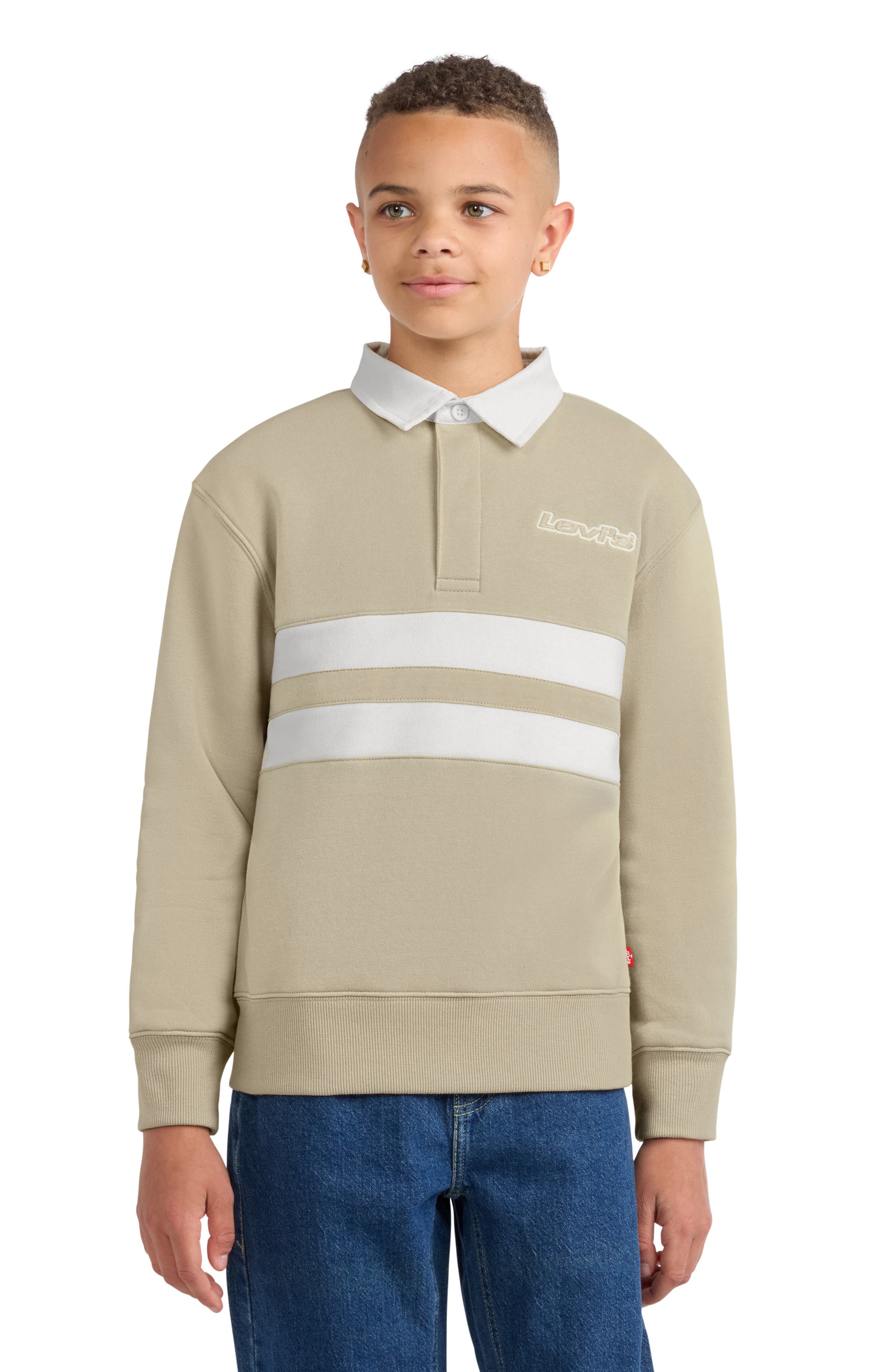 Levi's Kids' Striped Rugby Sweatshirt | Nordstromrack