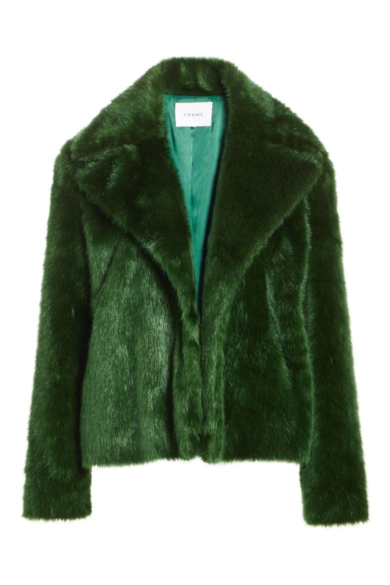 Faux Fur Coat, Alternate, color, EDEN
