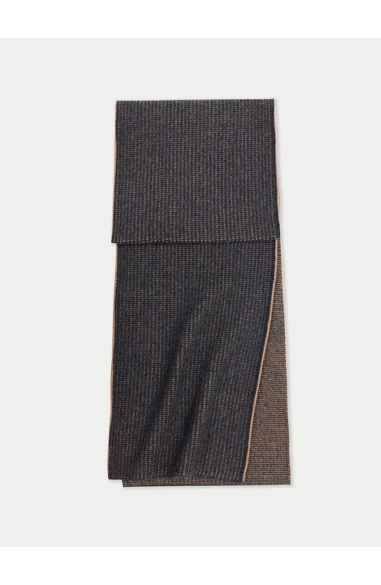 Gobi Cashmere Waffle Knit Cashmere Scarf, Main, color, Charcoal