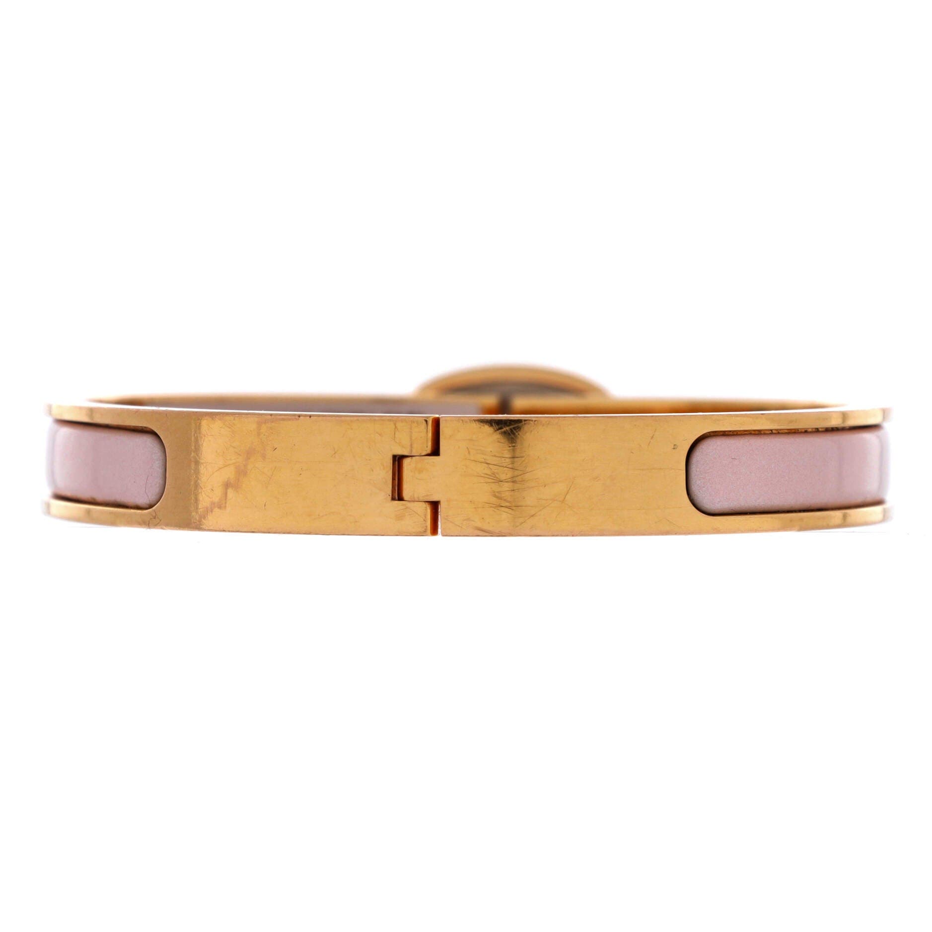 Mini Clic Chaine d'Ancre Bracelet Metal and Enamel, Alternate, color, Pink
