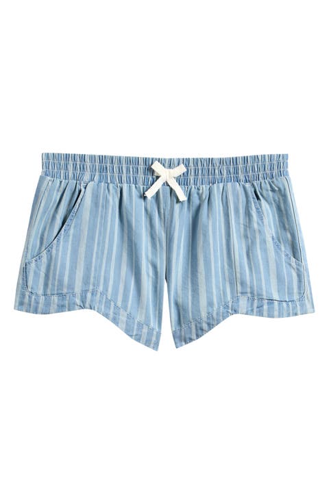 Kids' Mad for You Stripe Denim Shorts (Little Kid & Big Kid) (Salt Water)