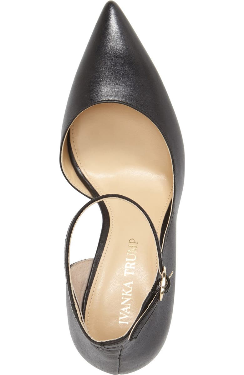 Ivanka Trump 'Brita' Ankle Strap Pointy Toe Pump, Alternate, color,