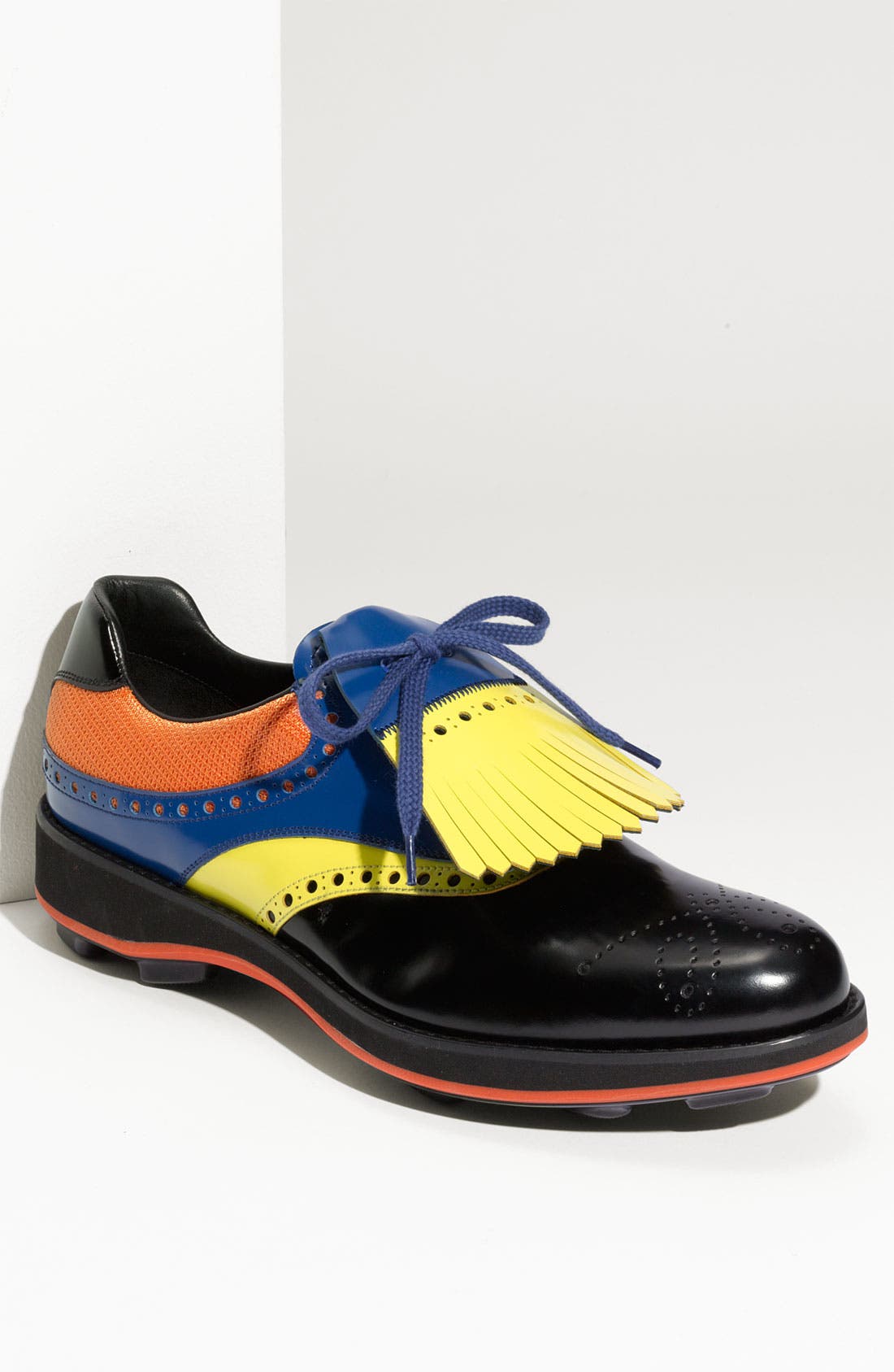 Prada Kilted Plain Toe Oxford, Main, color, 