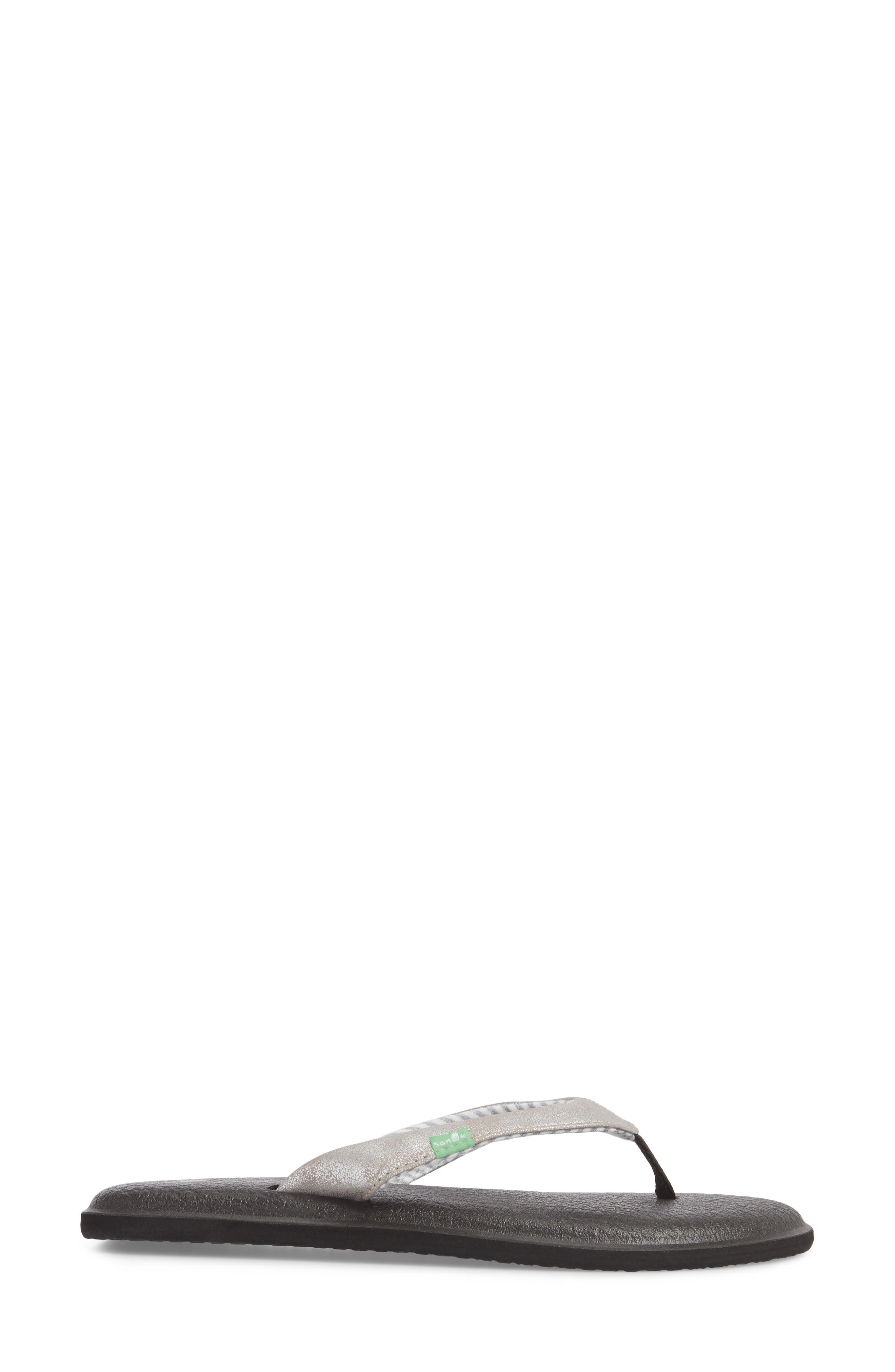 Sanuk 'Yoga Chakra' Flip Flop, Alternate, color, 