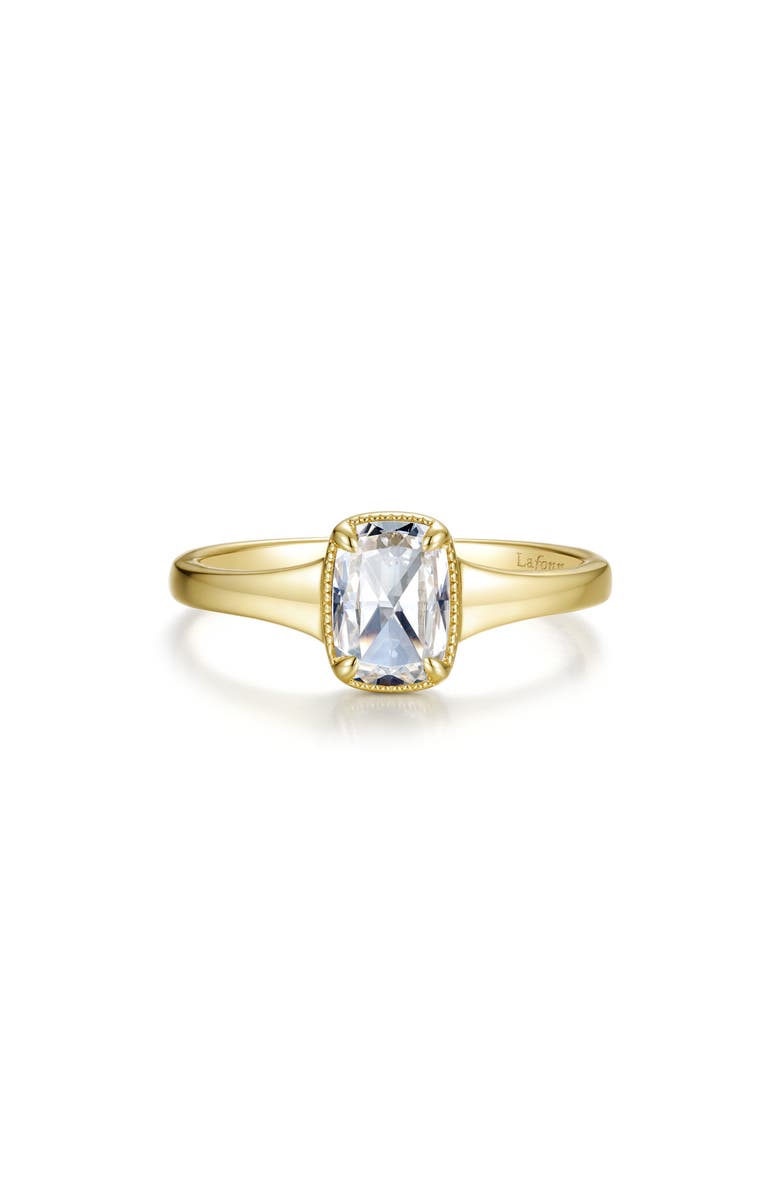 Lafonn Elara Cushion Cut Simulated Diamond Ring, Main, color,