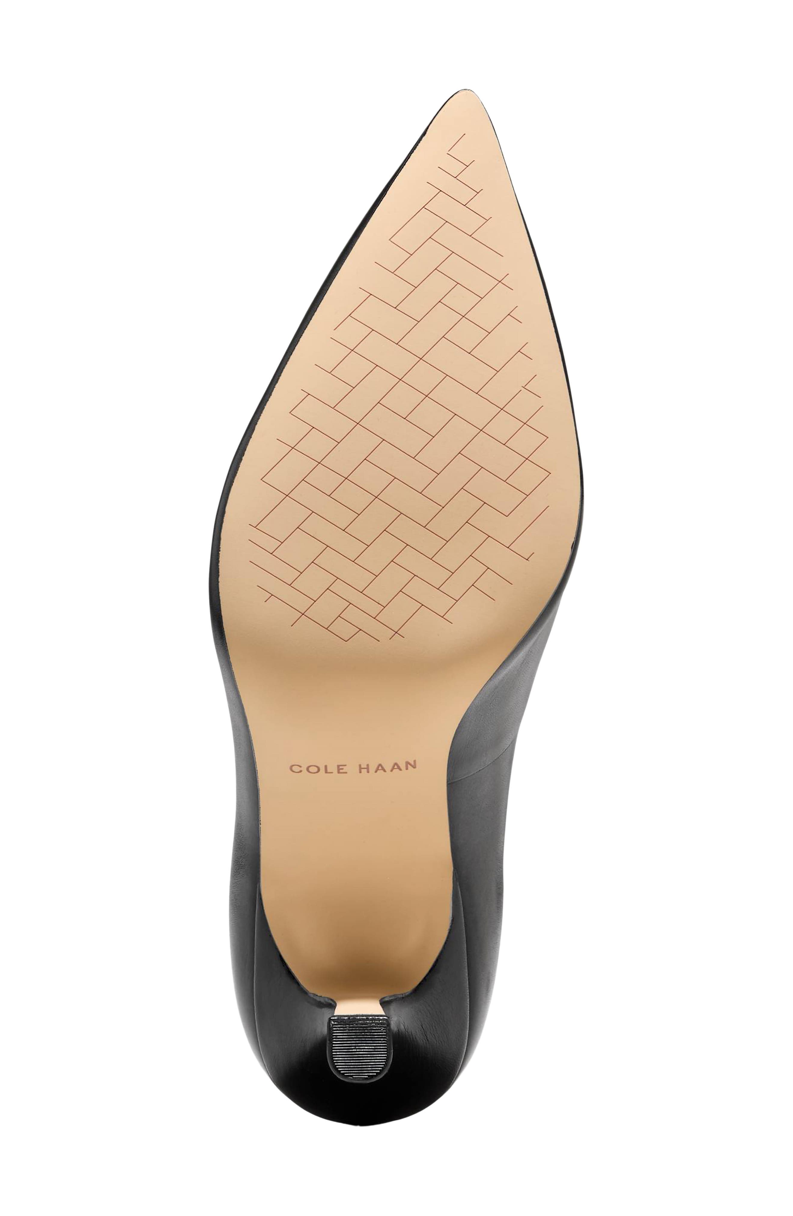 Hansell Pointed Toe Pump, Alternate, color, BLACK LEATHER