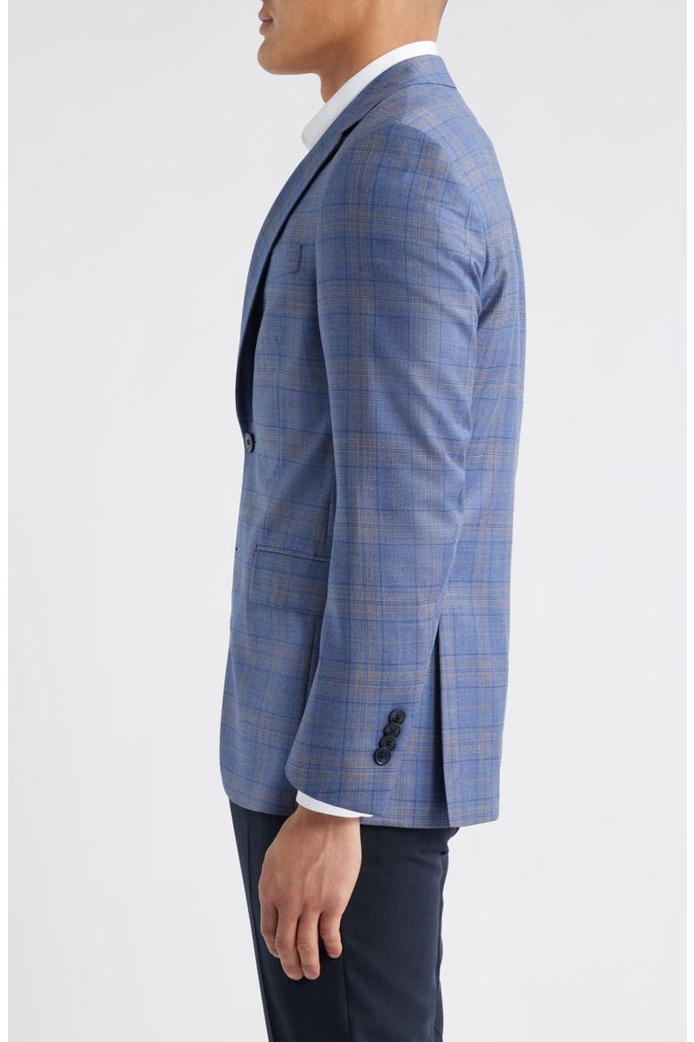 Flynn Classic Fit Plaid Wool Sport Coat, Alternate, color, LIGHT BLUE