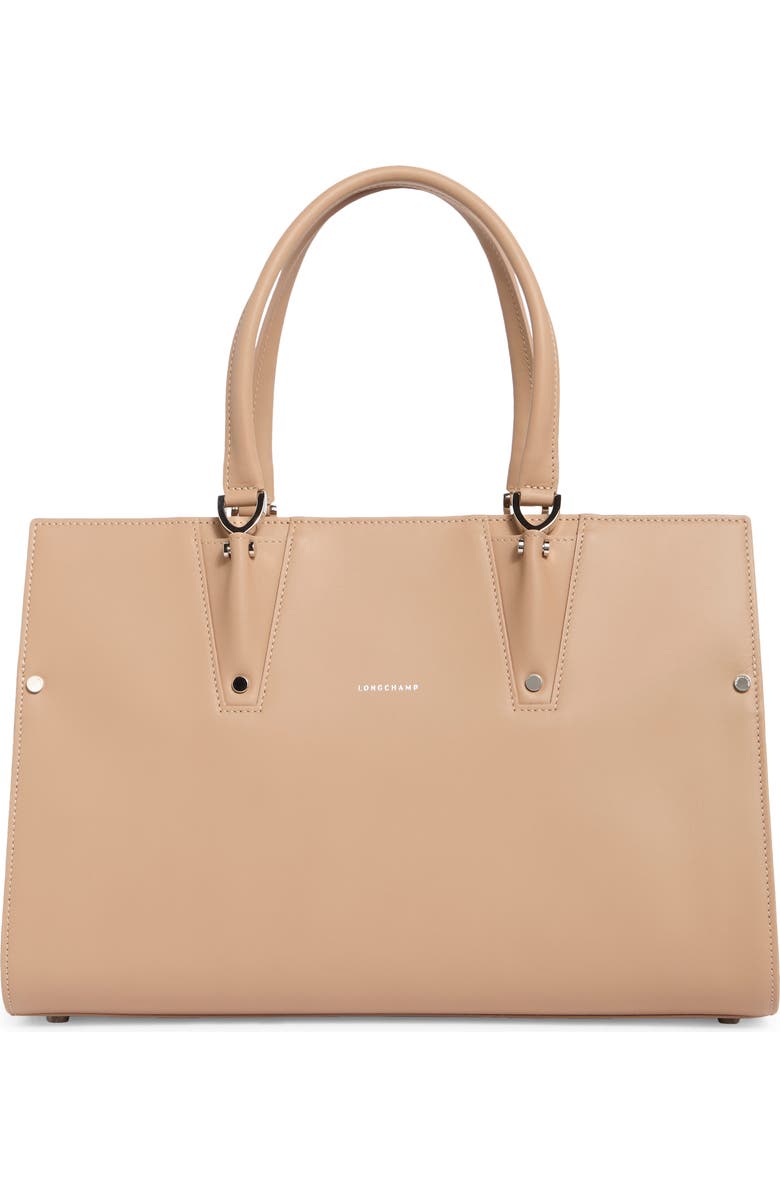 Longchamp Paris Premier Tote, Main, color, Sand