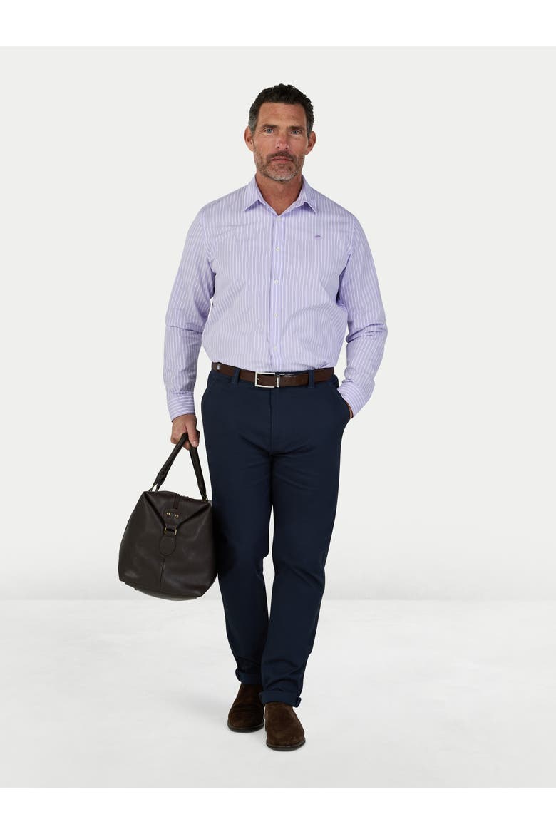Long Sleeve Stripe Shirt, Alternate, color, Lilac