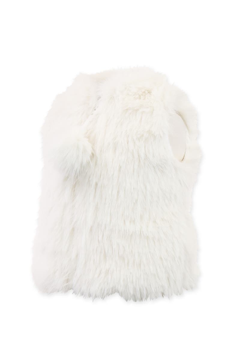 Widgeon Faux Fur Zip Front Vest, Alternate, color, Snow Rain Shag