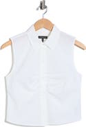 rag & bone Ginny Poplin Sleeveless Shirt