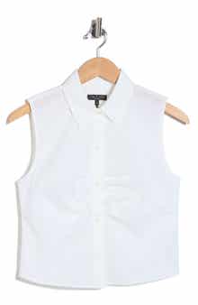 Ginny Poplin Sleeveless Shirt