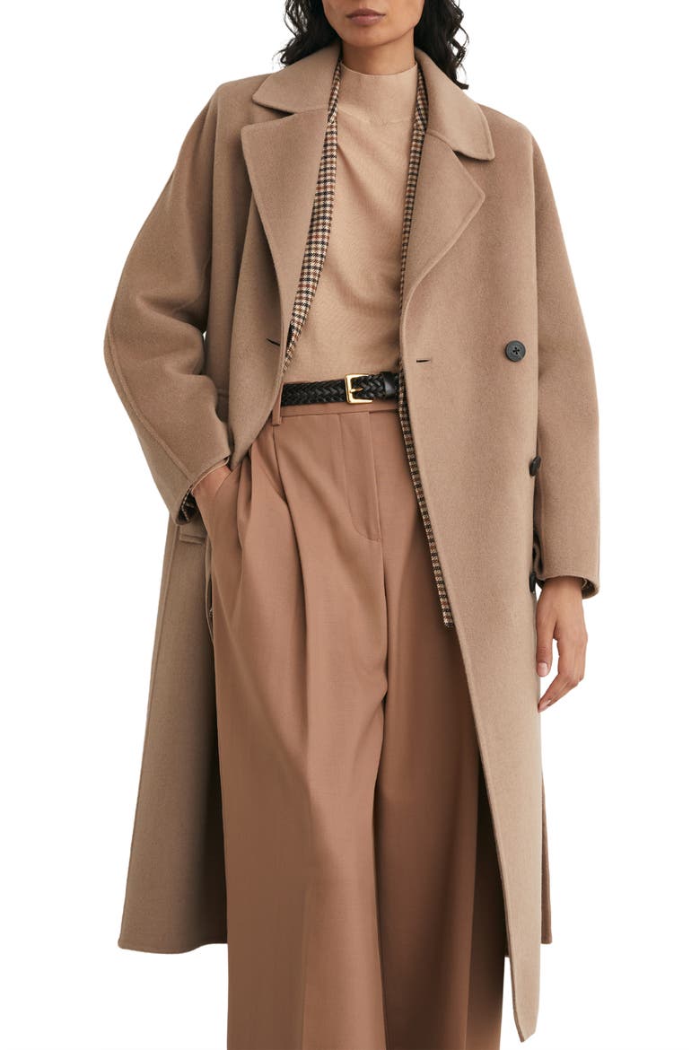 Marina Wool Blend Coat, Alternate, color, CAMEL