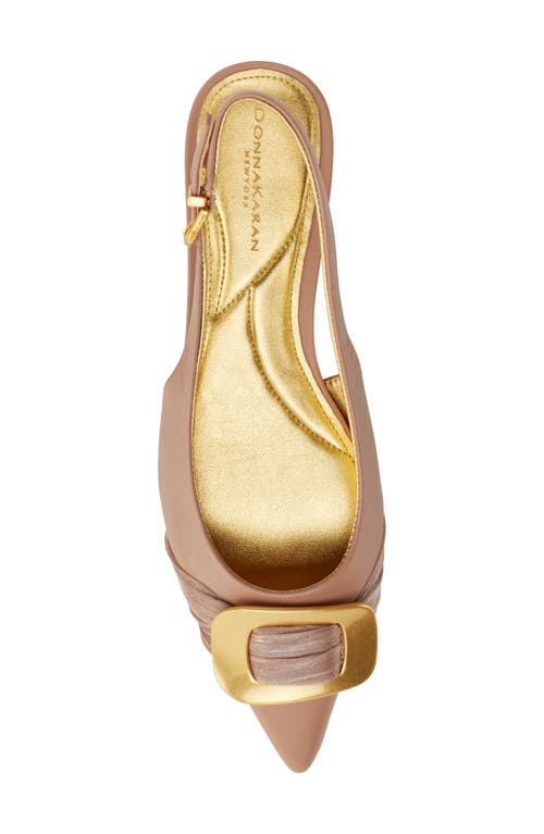 Donna Karan Perilynn Pointed Toe Slingback Flat In Blush