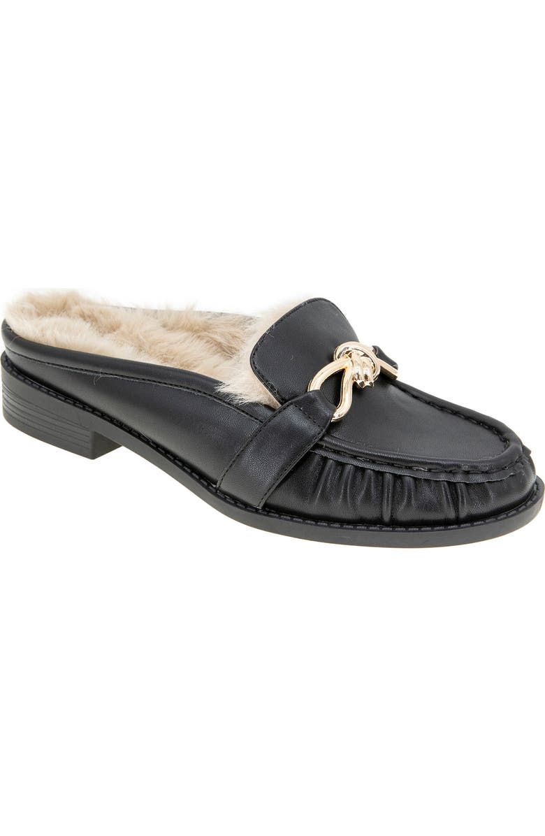 BCBGeneration Kaara Mule, Main, color, Black Fur