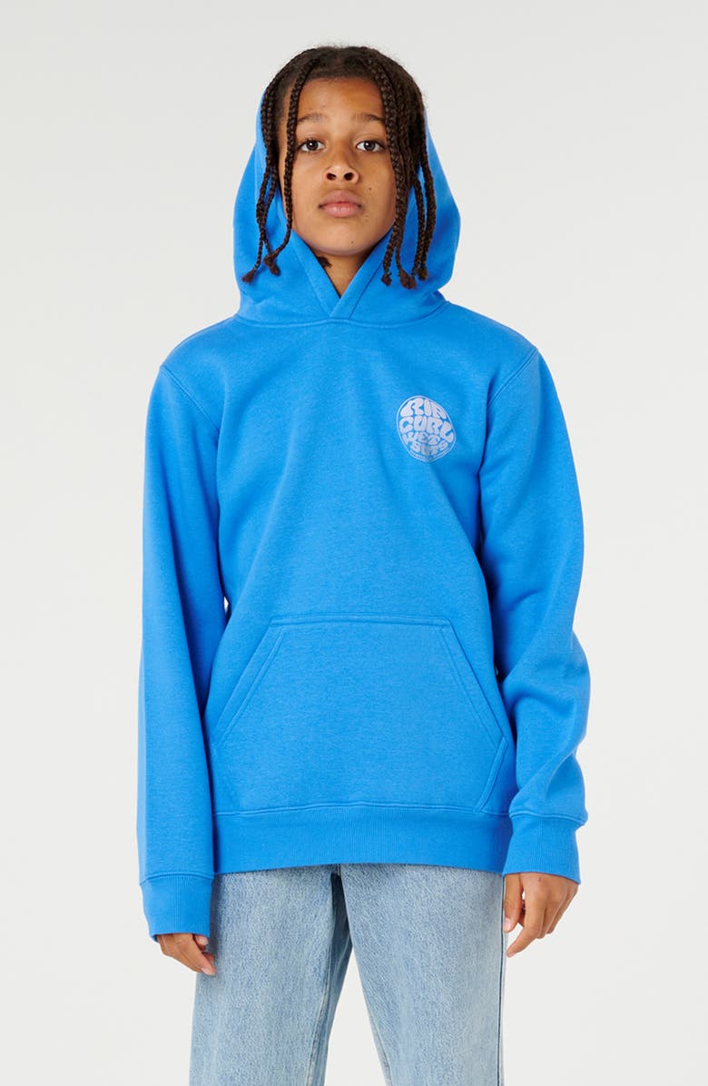 Rip Curl Kids' Wetsuit Icon Fleece Hoodie, Main, color, Royal Blue