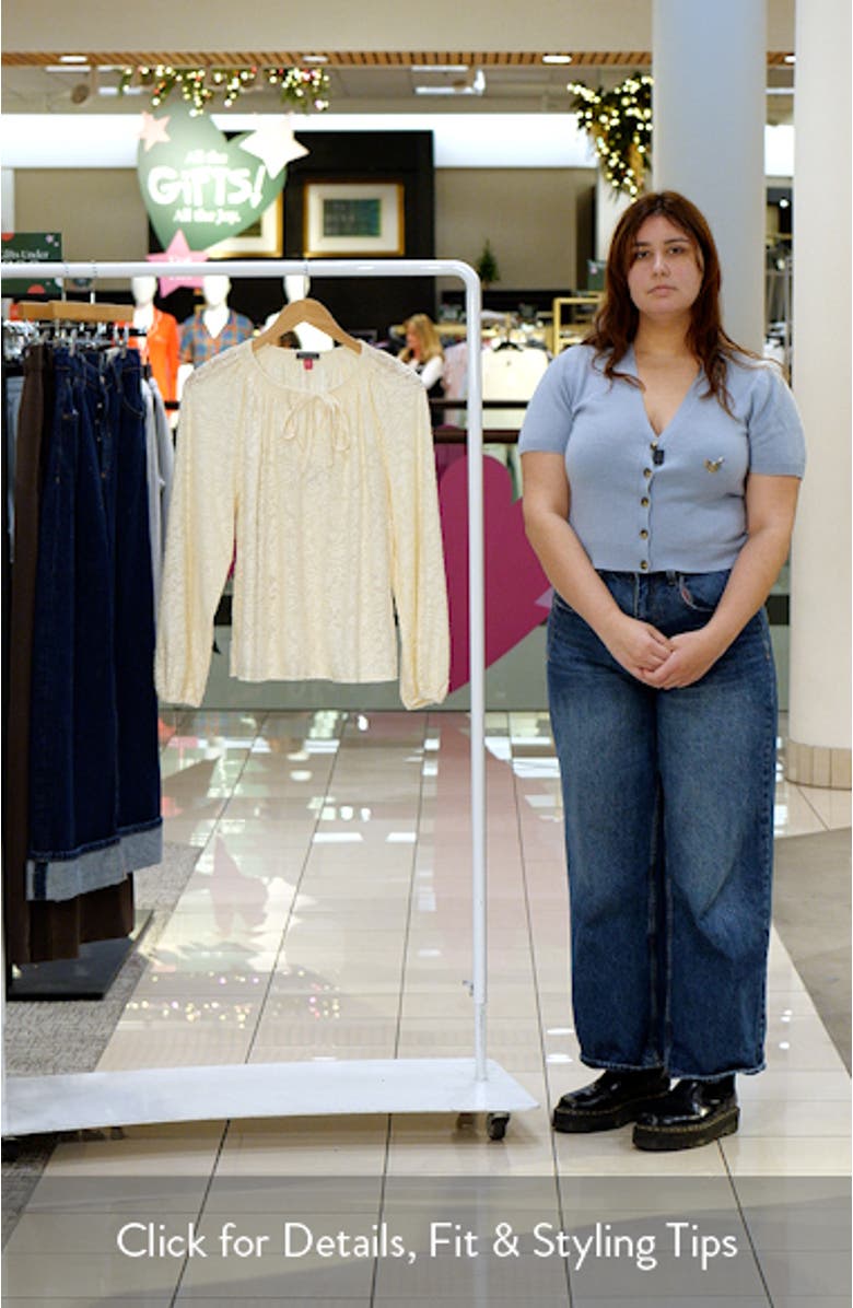 Texture Tie Neck Top, sales video thumbnail