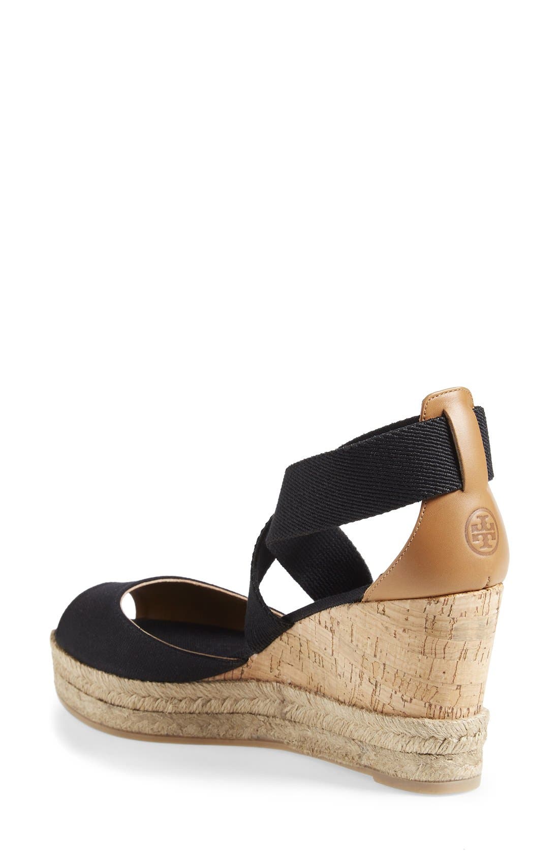 Tory Burch Peep Toe Sandal, Alternate, color, 