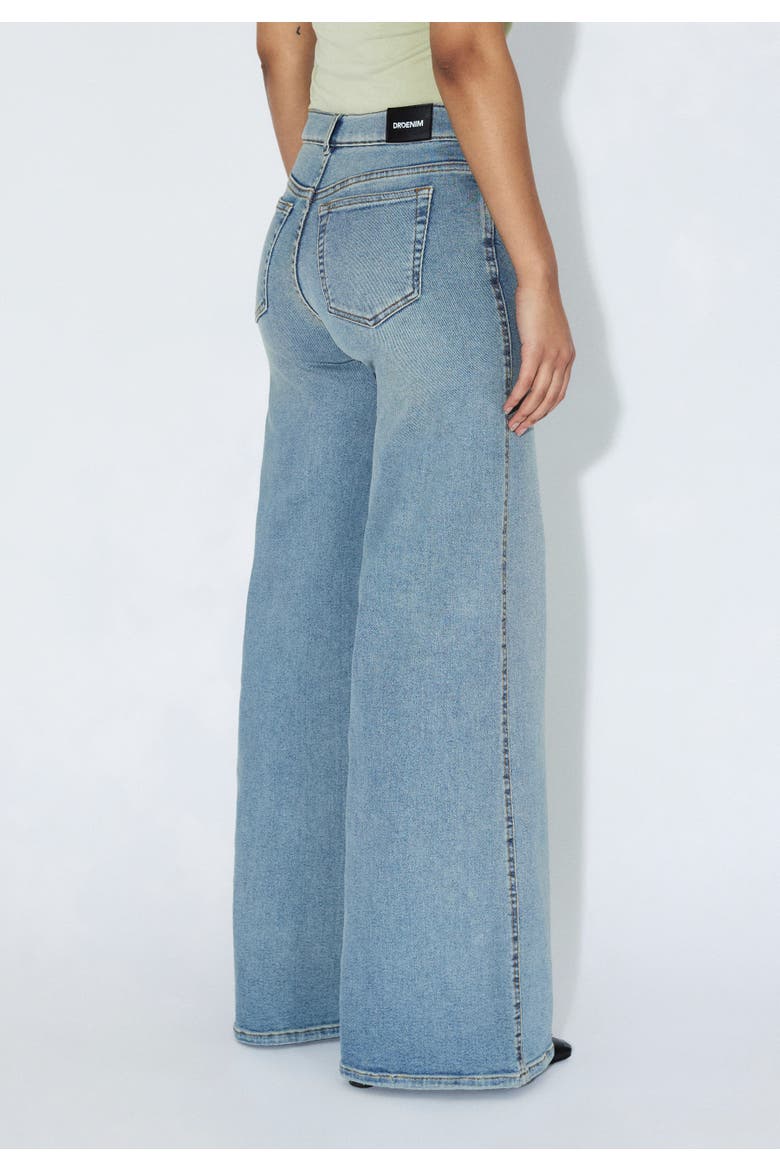 Zila Mid Wide Jeans, Alternate, color, Cape Light Vintage