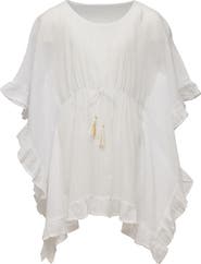 Snapper Rock Kids' Ruffle Cotton Cover-Up Dress