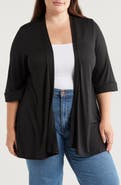 24seven Comfort Apparel Open Front Cardigan