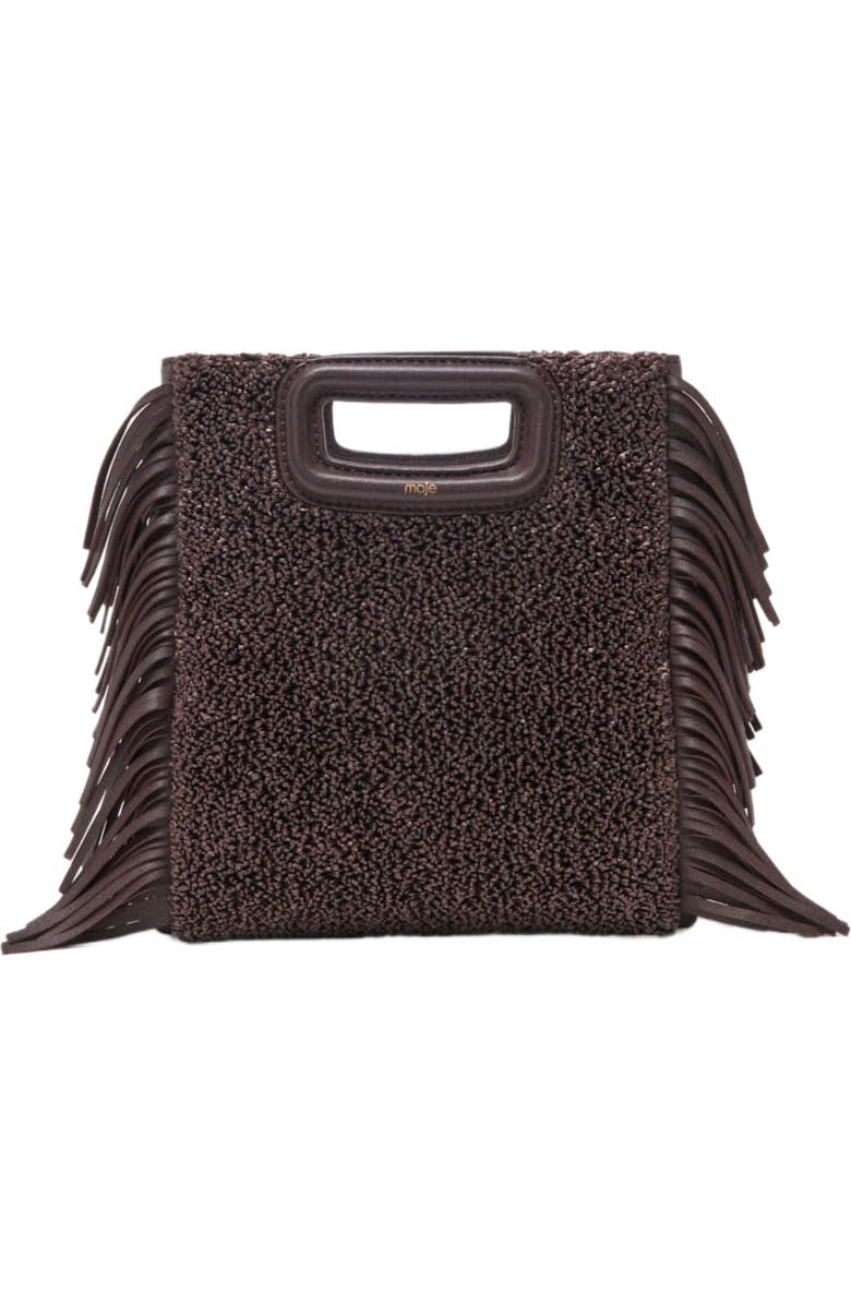 maje M new raffia, Main, color, Dark Brown