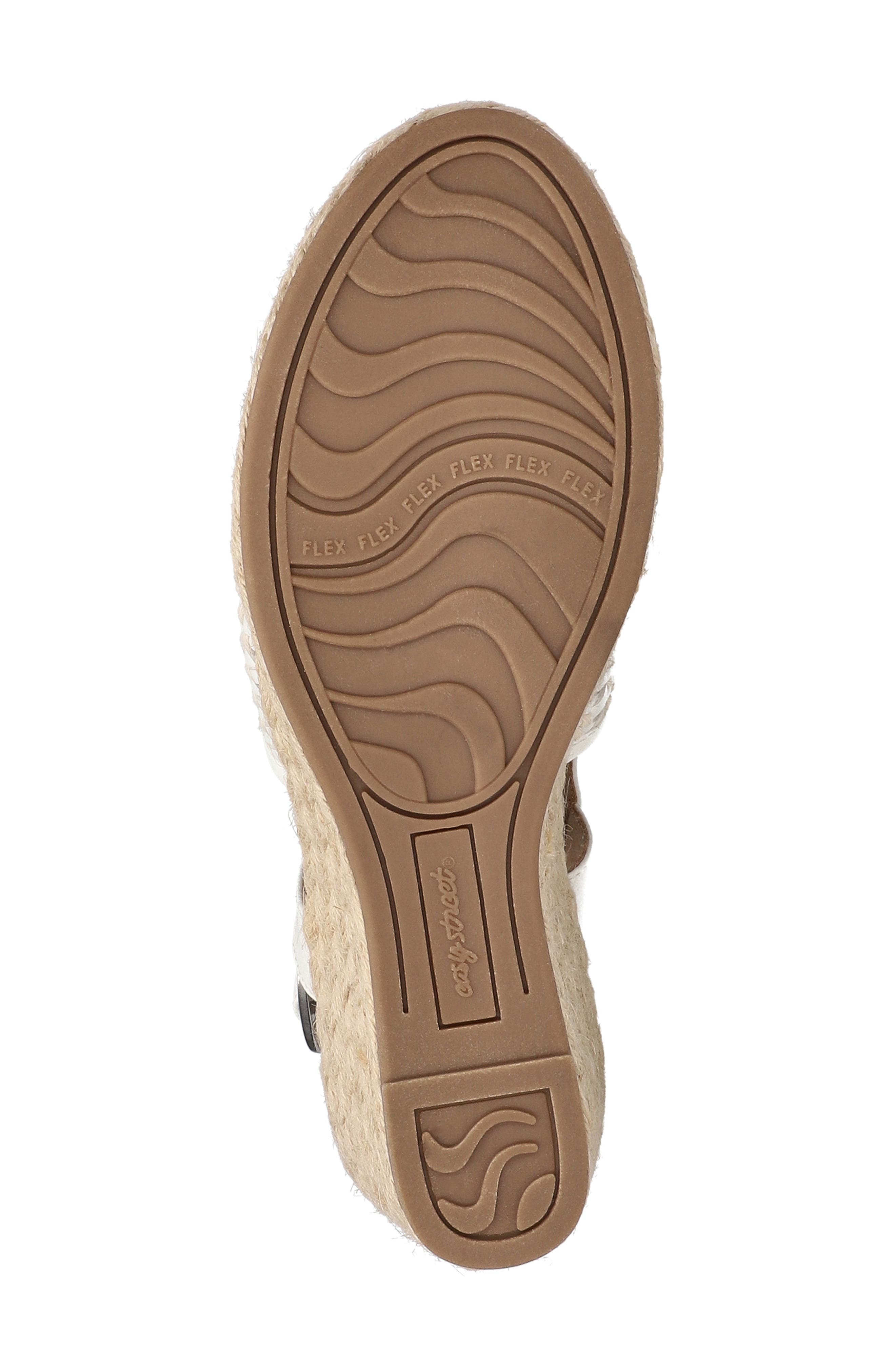 EASY STREET Taffy Slingback Espadrille Wedge Sandal, Alternate, color, White