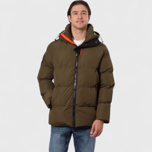 Canada Weather Gear Heavyweight Insulated Puffer Jacket In Green