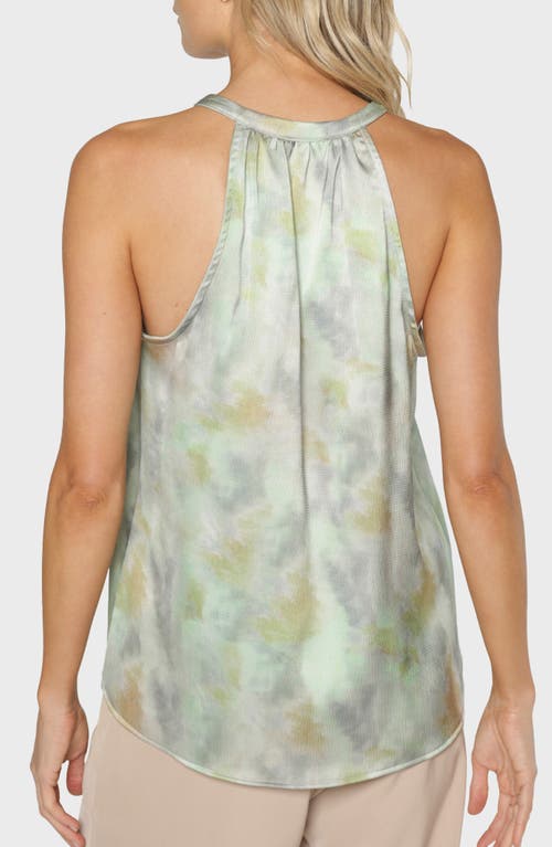 Matty M . Lune Satin Tank In Green