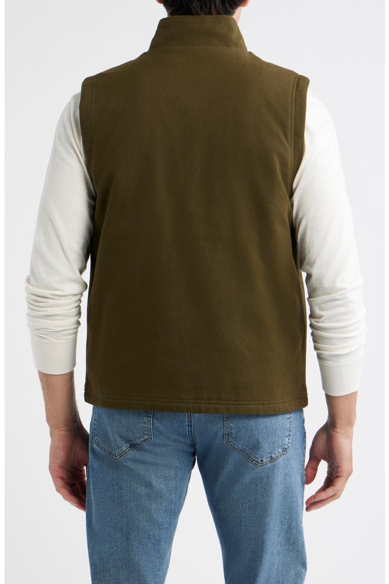 Pine Grove Cotton Canvas Vest, Alternate, color, DARK OLIVE