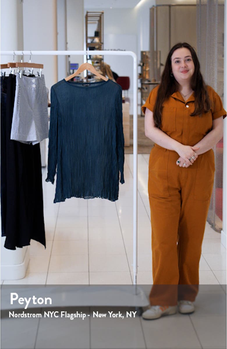 Bateau Neck Silk Tunic, sales video thumbnail