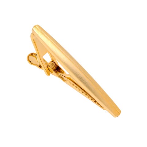 Two Tone Matte Shiny Tie Bar Cufflinks And Stud Sets