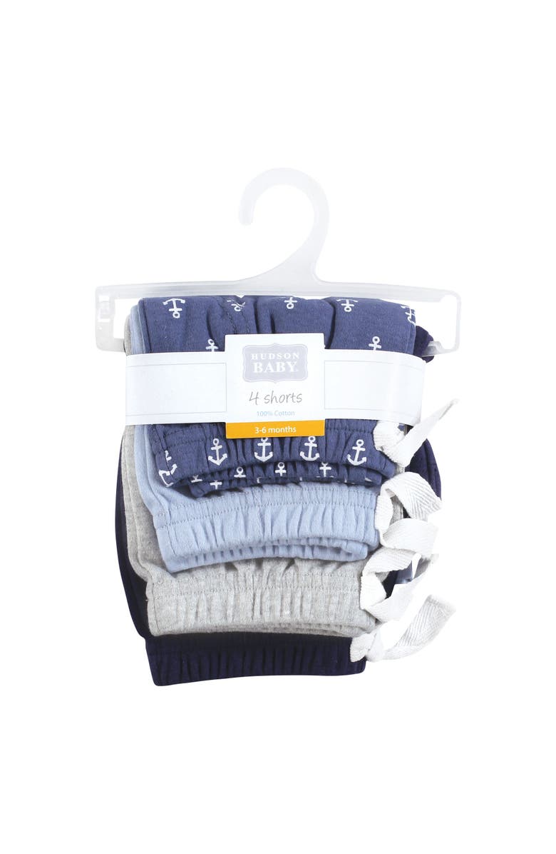 Hudson Baby Shorts-Bottoms 4-Pack, Alternate, color, Anchors
