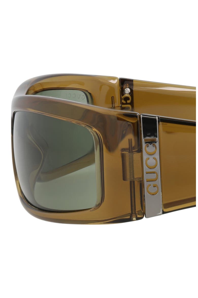 64mm Oversize Square Sunglasses, Alternate, color, BROWN BROWN GREEN