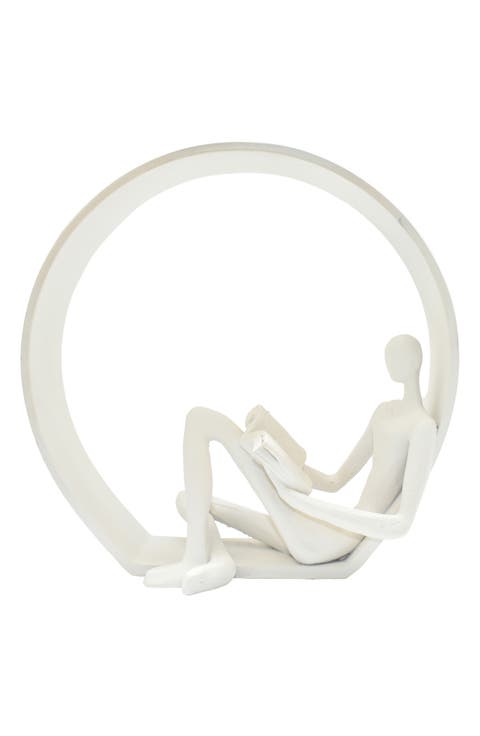 Encircled Reader Sculpture