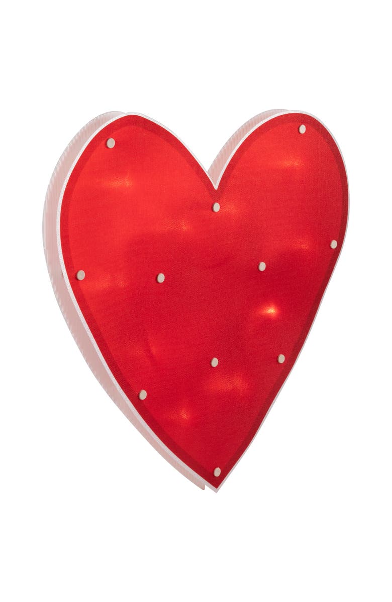 Northlight 14" Lighted Heart Valentine's Day Window Silhouette, Alternate, color,