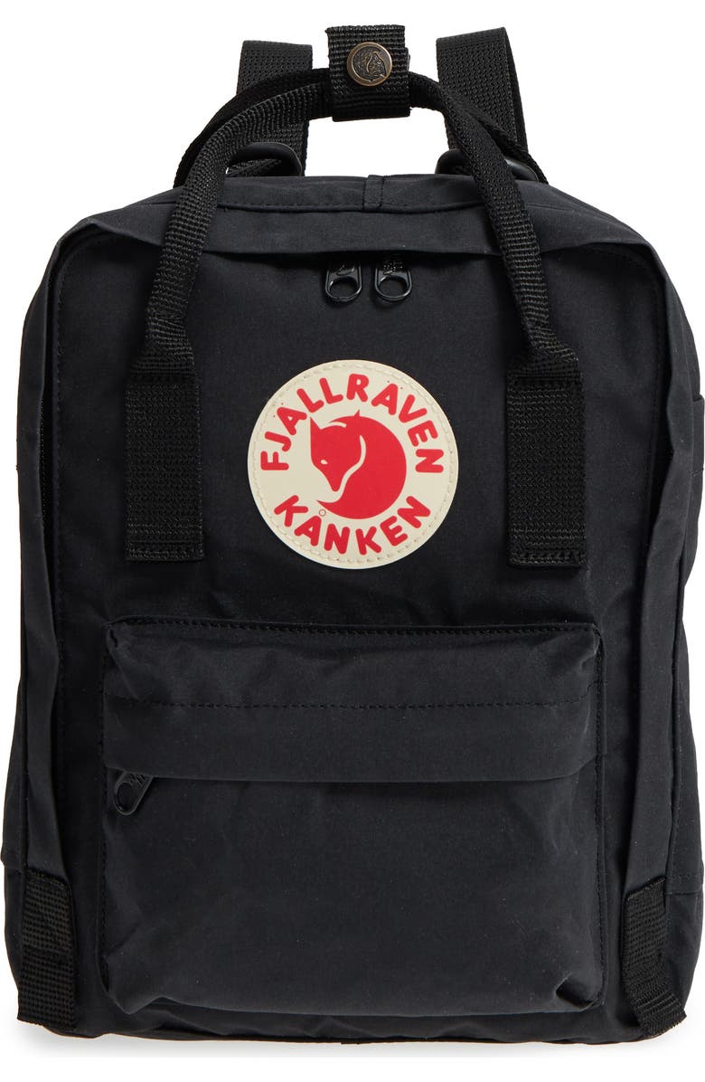Fjällräven Mini Kånken Water Resistant Backpack, Main, color, Black