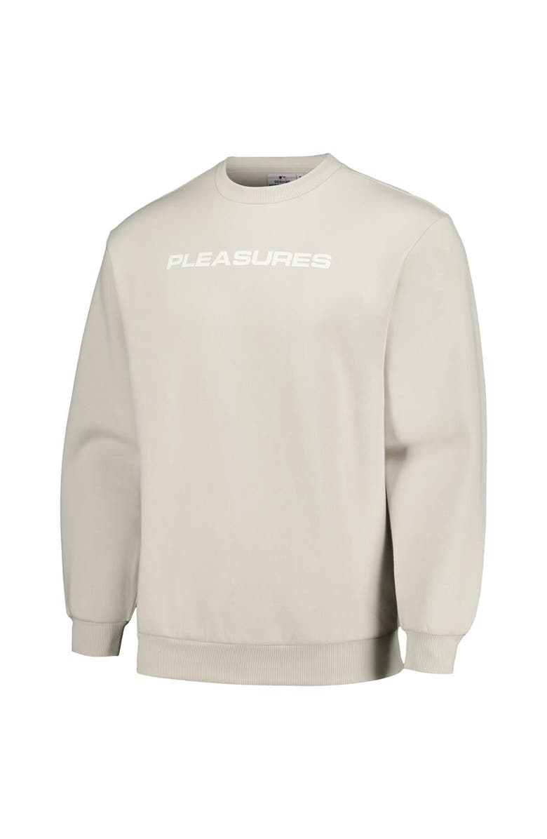 PLEASURES Men's PLEASURES Gray Cleveland Guardians Ballpark Pullover Sweatshirt, Alternate, color,