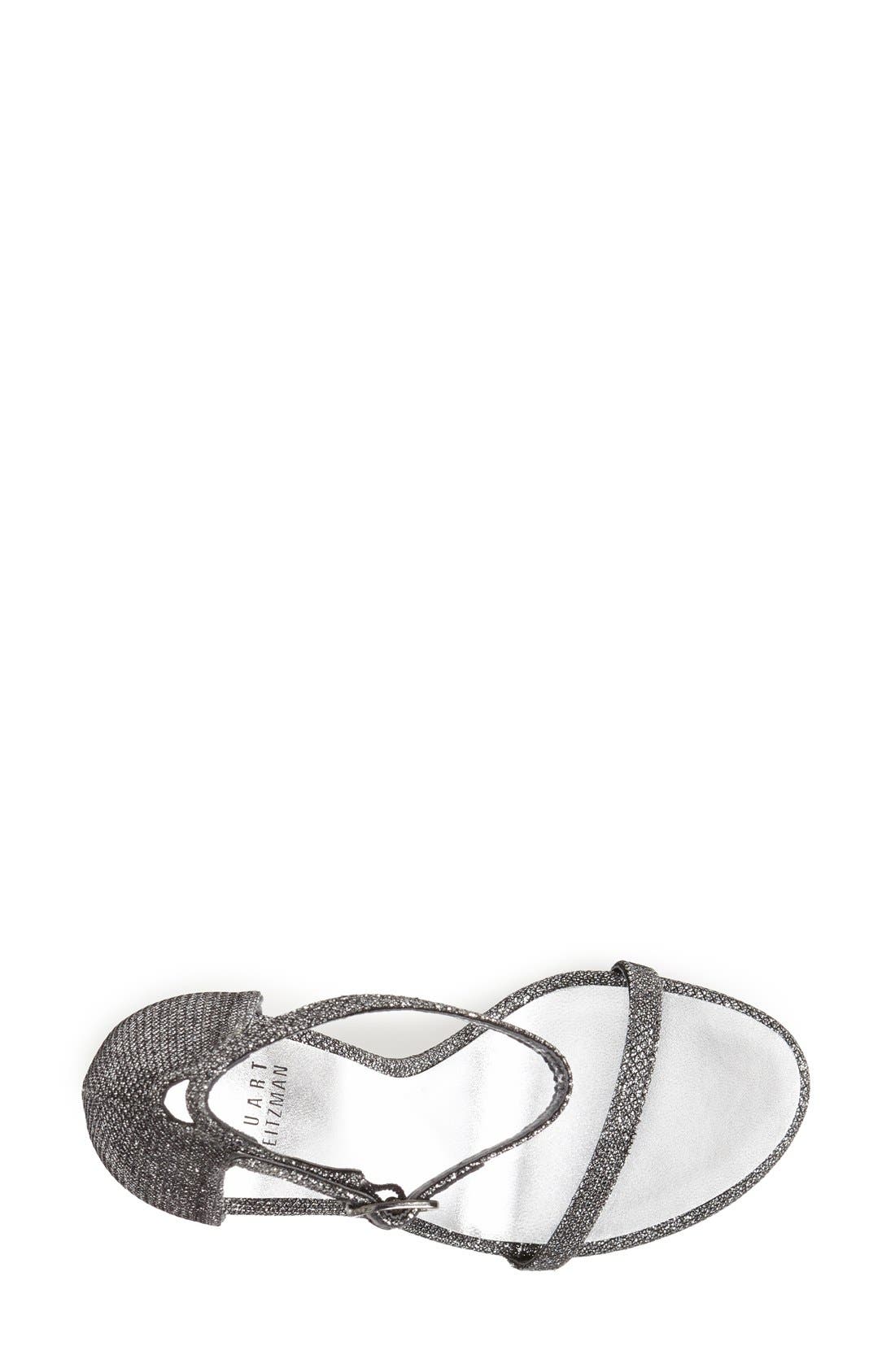 'Nudist' Sandal, Alternate, color, PEWTER NOIR