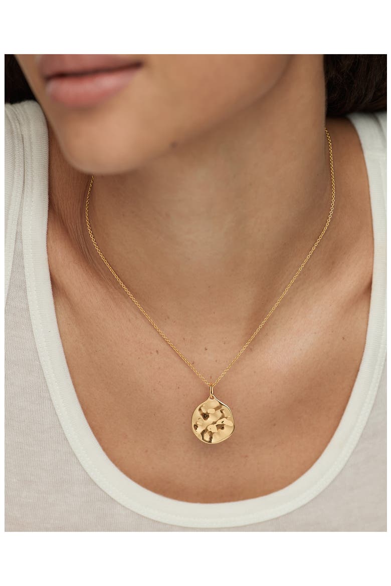 MV Siren™ Muse Round Pendant, Alternate, color, 18KT GOLD VERMEIL
