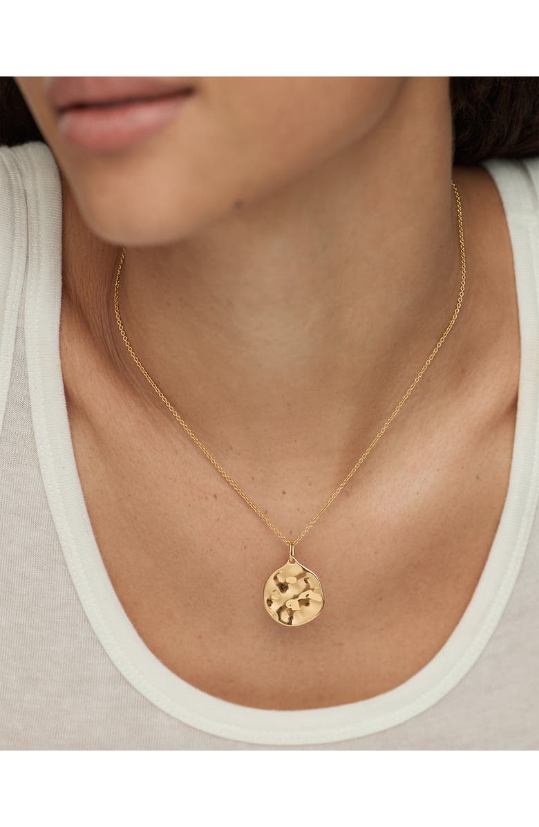 Monica Vinader Siren Muse Round Disc Pendant, Alternate, color, 18K Gold Vermeil