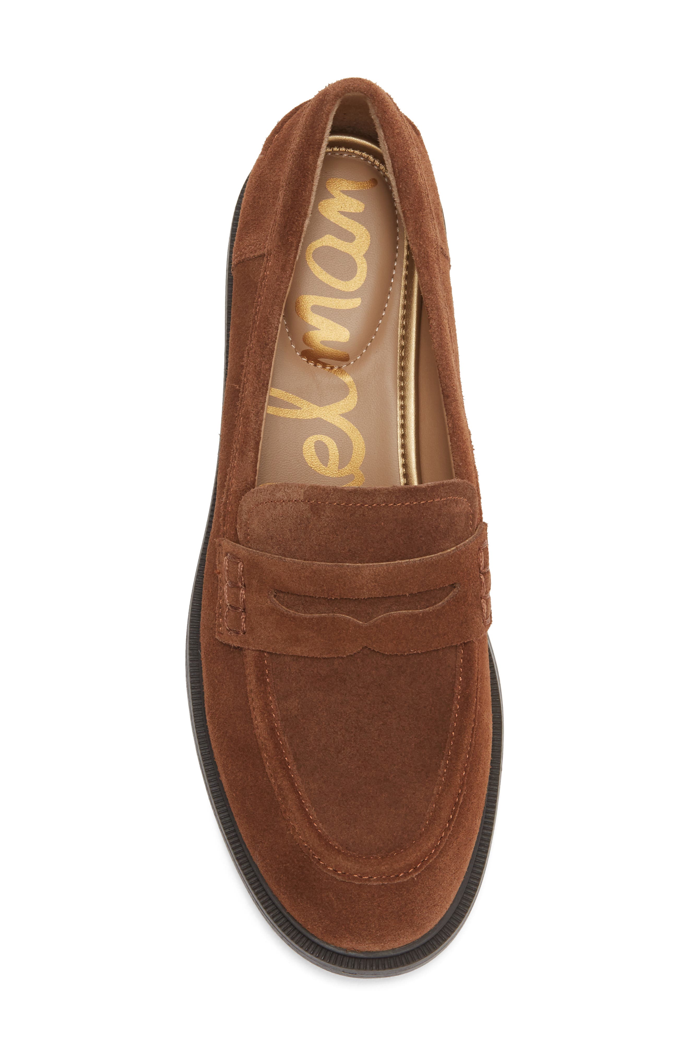 Enya Leather Loafer, Alternate, color, DARK TERRA TOFFEE