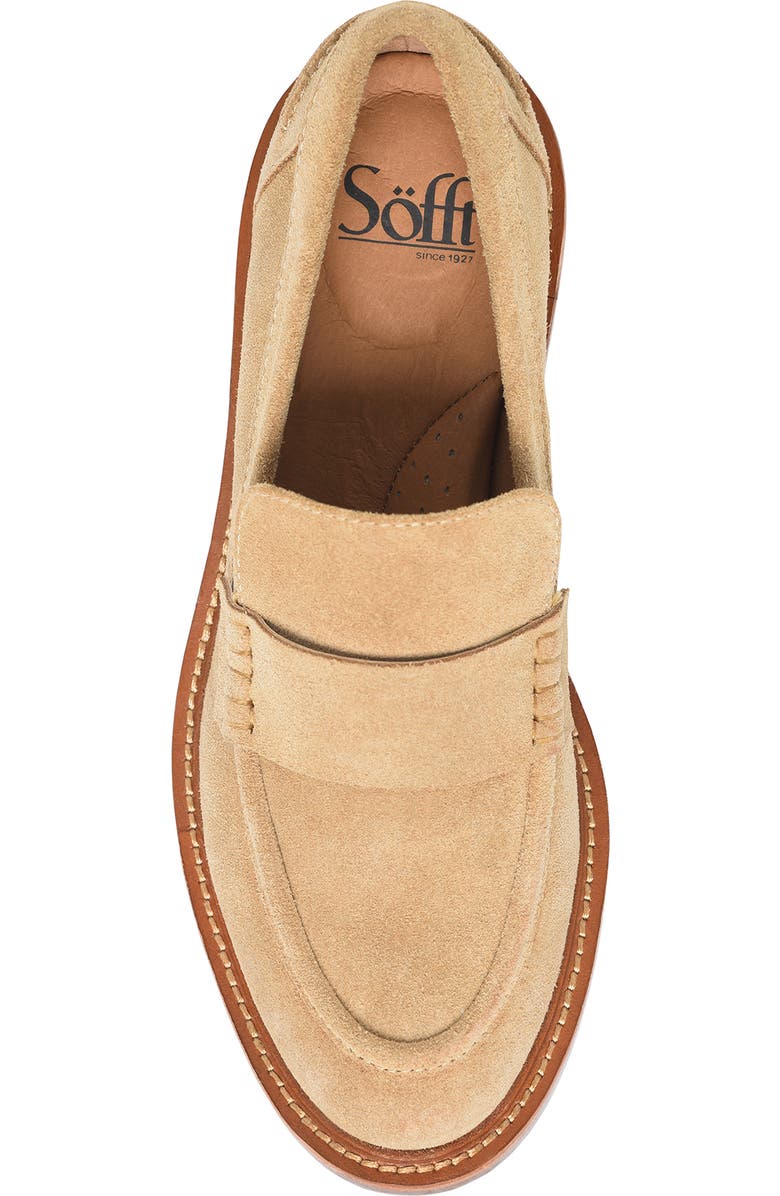 Söfft Meryl Water Resistant Loafer, Alternate, color, Sand