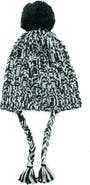 Portolano Knit Earflap Pompom Beanie