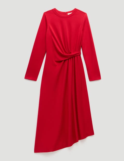 Hush Asymmetric Hem Jersey Dress In Red