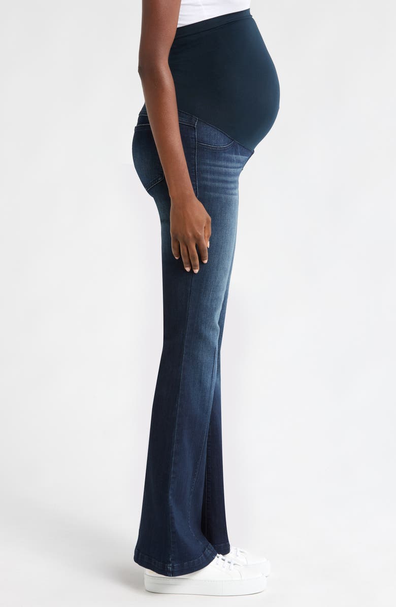 1822 Denim Over the Bump Darted Flare Maternity Jeans, Alternate, color,